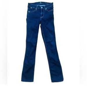 7 For All Mankind The Modern Straight Dark Blue Indigo Jeans 24